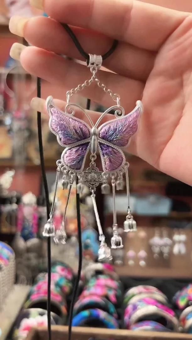 织绣艺枝独绣手工饰品18