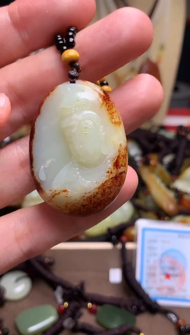 颈饰未镶嵌和田玉新疆料青海料清水和田玉吊坠