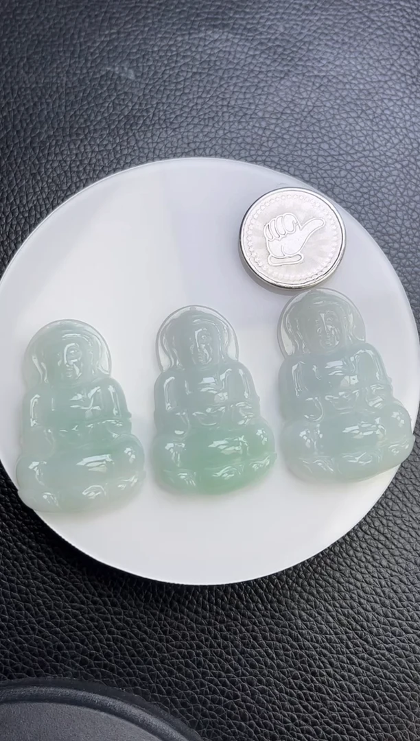 翡翠未镶嵌颈饰K611B-927 观音多样性发一