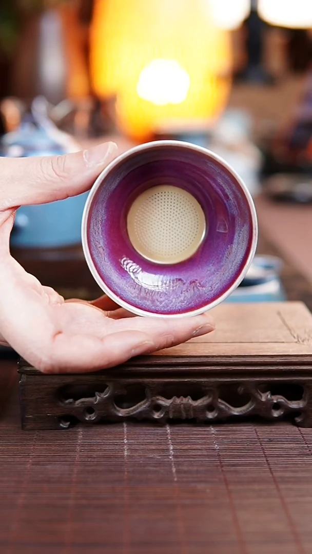 山河釉 钧瓷茶漏