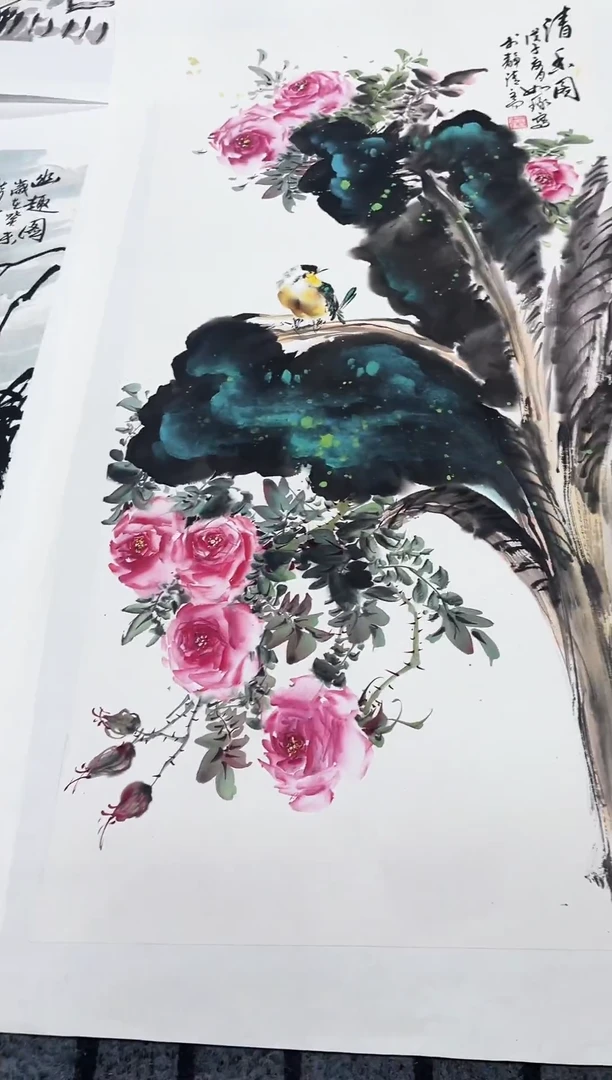 精品国画花鸟作品