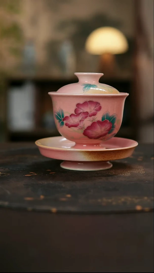 景德镇陶瓷杯碗柴烧多人