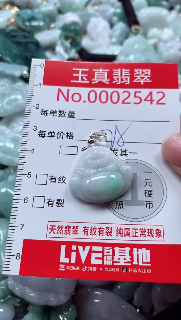 吊坠(不含链)未镶嵌翡翠2542