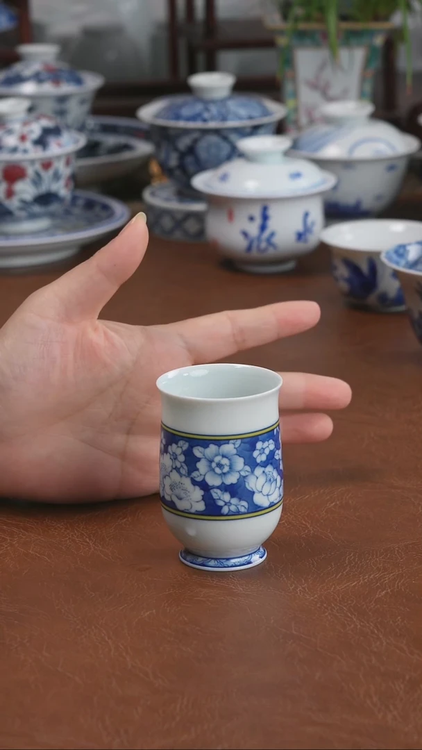 景德镇高端茶器墨奈手绘陶瓷茶器左右