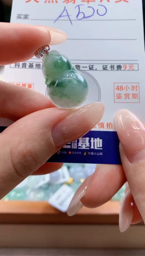 翡翠未镶嵌颈饰天然A货翡翠挂件