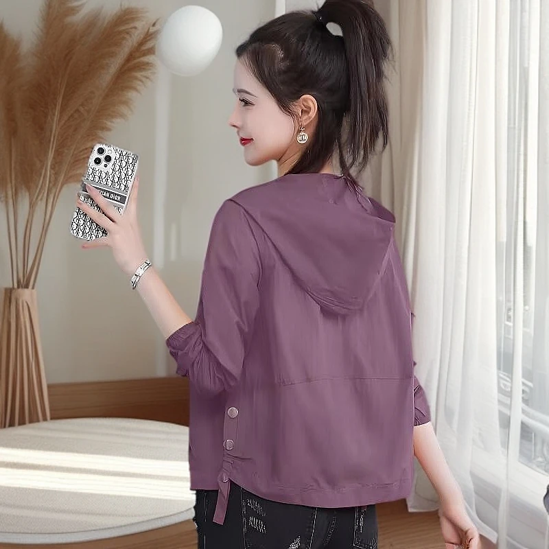 爆款休闲防晒外套女气质减龄显瘦百搭小个子洋气薄款长袖外套短款