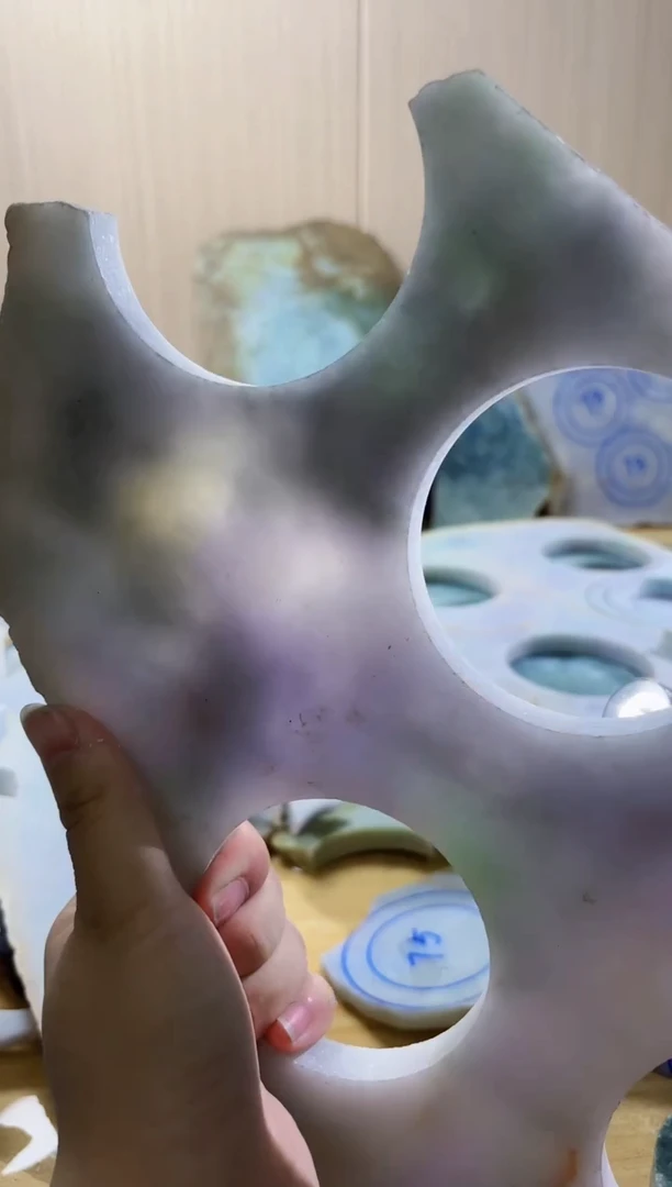 翡翠未镶嵌颈饰翡翠A货 姜谭443