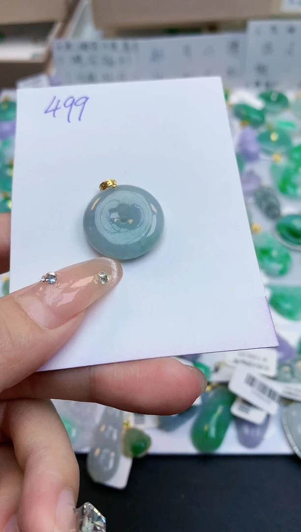 颈饰未镶嵌翡翠天然缅甸A货翡翠