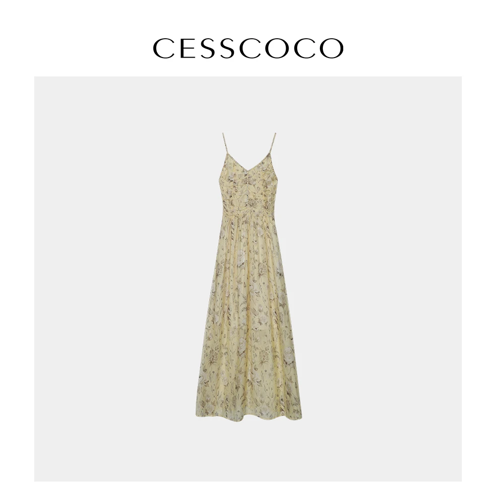 【赵老板专属】【CESSCOCO】吊带连衣裙 S12D341003