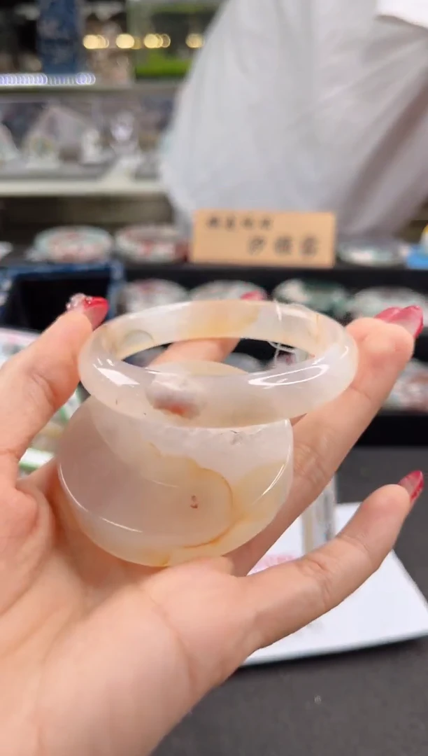 未镶嵌手镯石英质玉57圈口（赠品镯心）12202