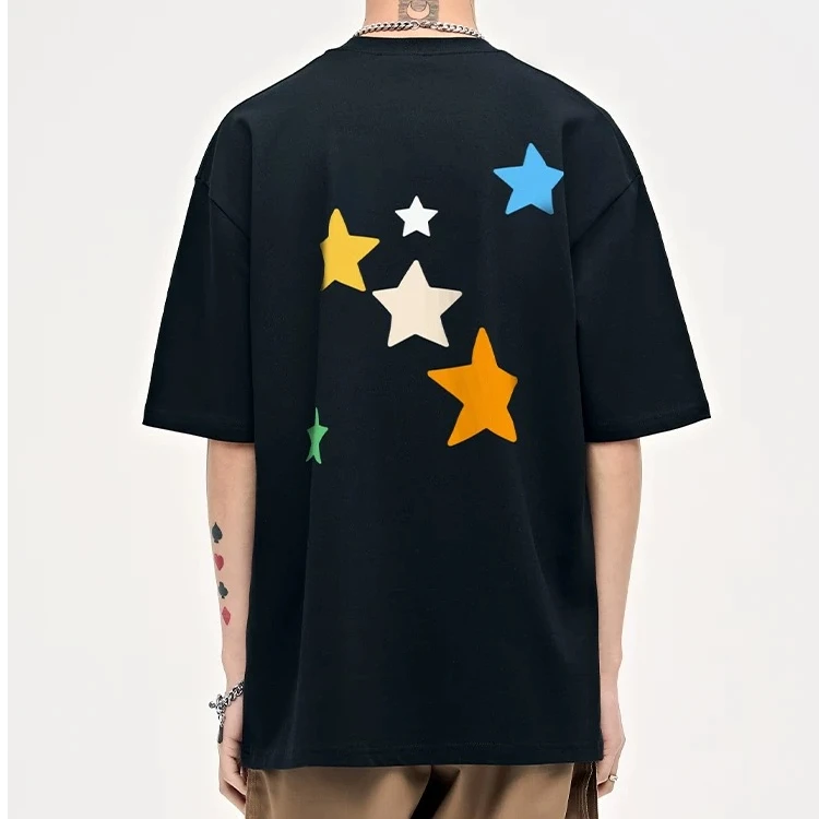 老弟孤品编号(101-200）美式潮牌男女款 夏季百搭透气短T 男士宽松