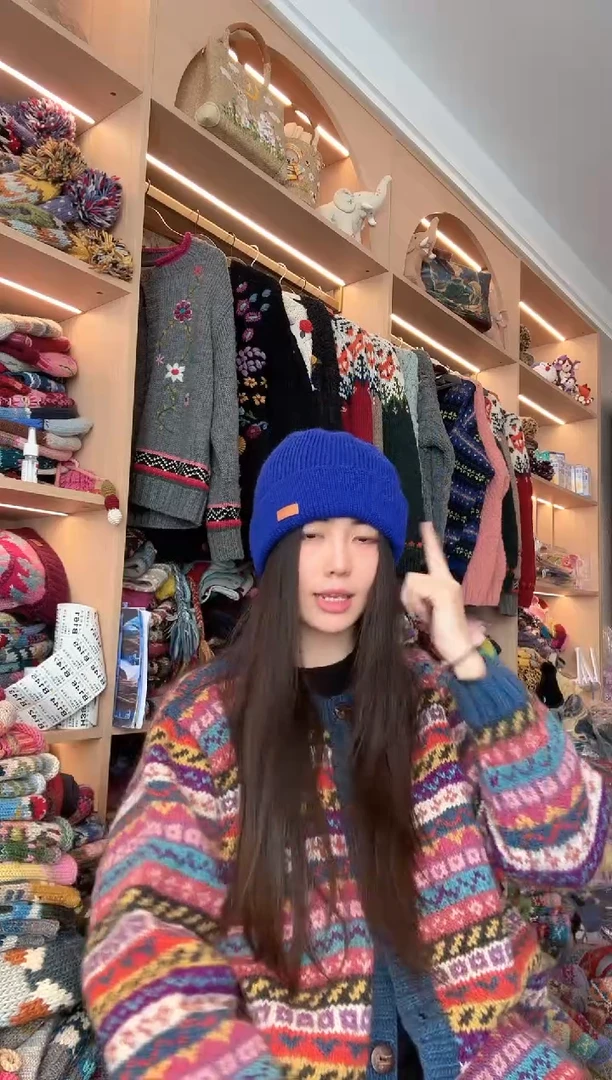 羊毛蓝色 帽