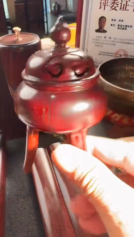 紫檀木类端景台印度小叶紫檀香炉
