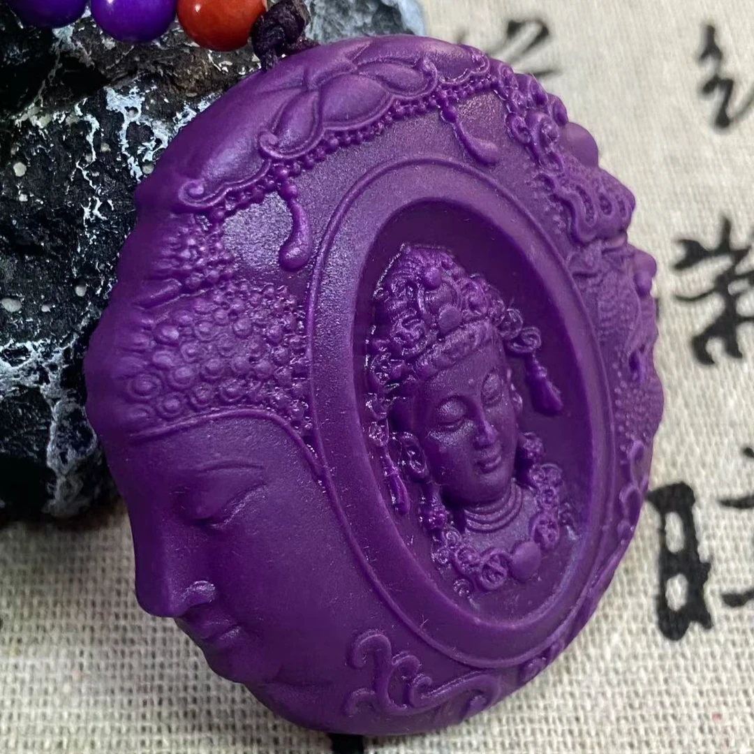 117 舒俱来深紫三面佛吊牌 --多样性发其一经典款气质时尚挂坠593