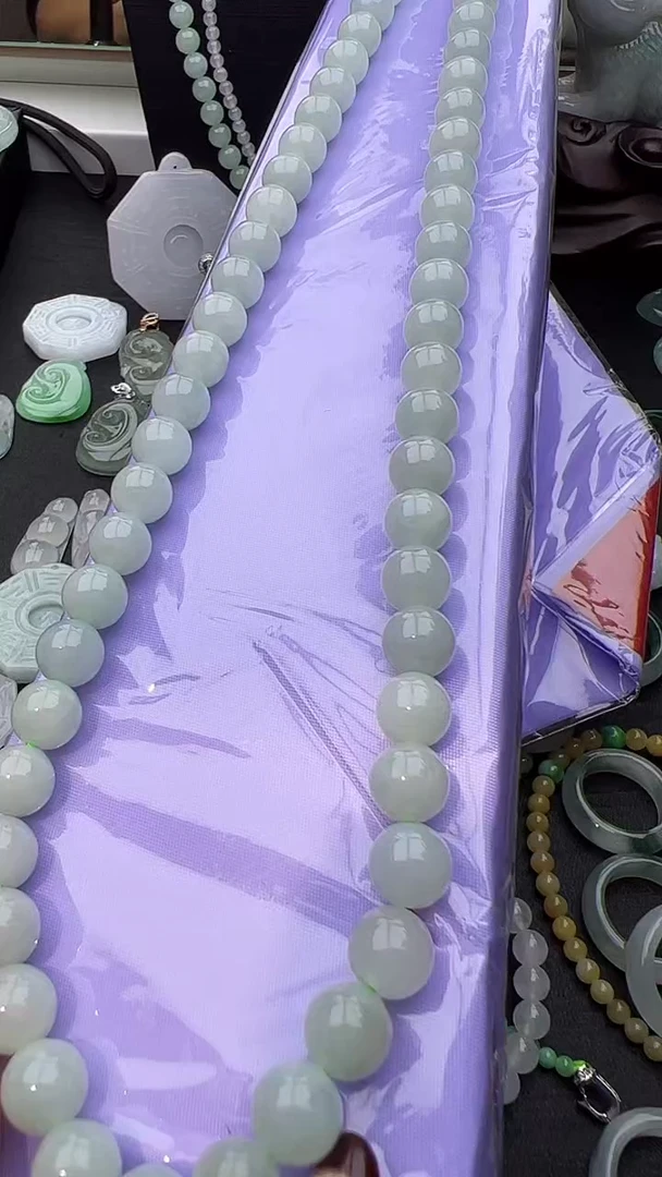 颈饰未镶嵌翡翠玉珠卡7.6