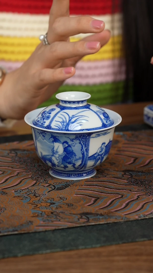 【闪购商品】仪贤堂 四爱图盖碗