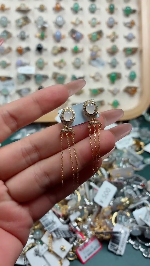 银S925镶嵌戒指翡翠.