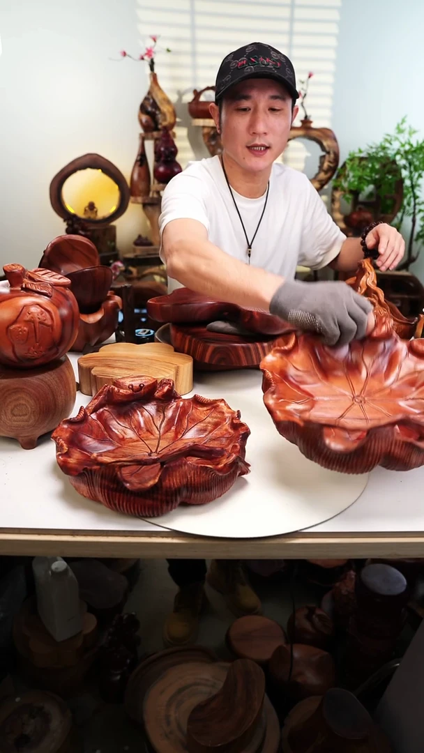 木香樟木摆件/河蟹盆