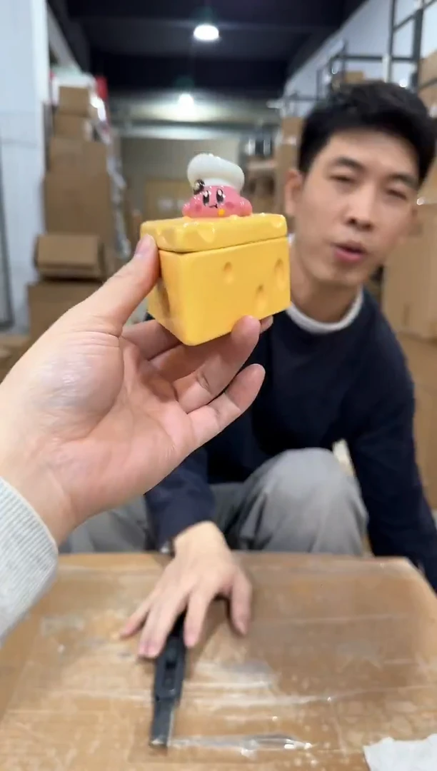 瓷片星之卡比奶酪首饰罐