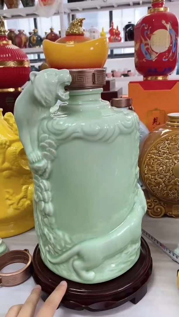 泥满堂陶瓷10斤虎微瑕不支持退换