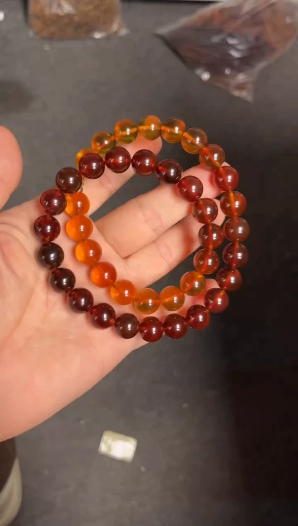 琥珀未镶嵌珠宝奇石/无优化/多样性发一件/12mm