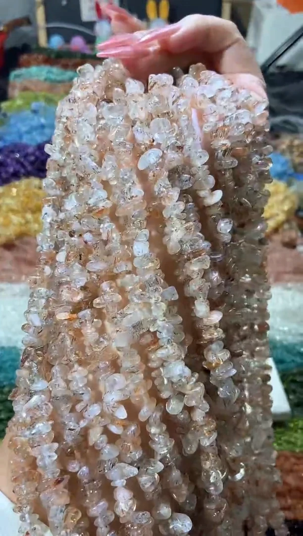 水晶珠宝半成品未镶嵌黑金超七