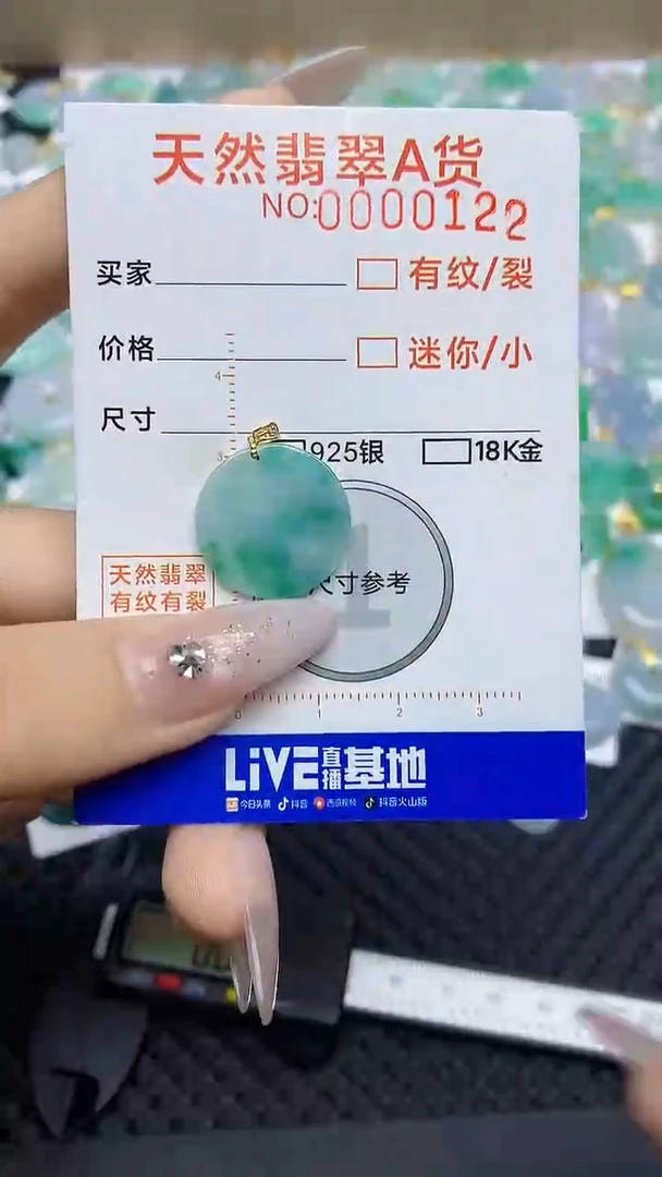 【闪购商品】翡翠颈饰18K金镶嵌86876876876