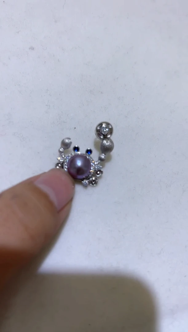 【闪购商品】淡水珍珠吊坠银S925镶嵌29淡水珍珠77.77