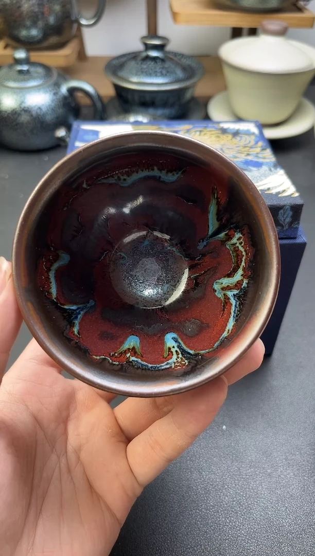 茶盏带礼盒束口高端茶器主人杯