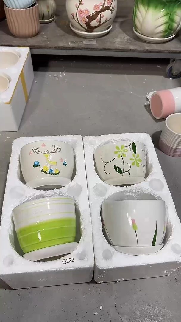 高温陶瓷花盆+Q222