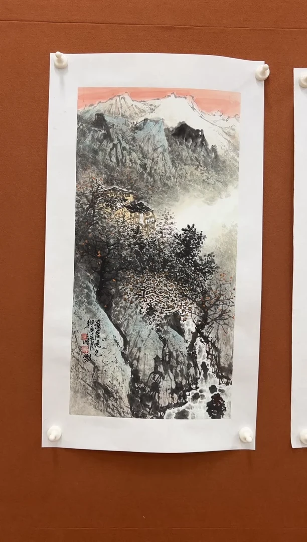 国画李文峰四尺四开水墨山水