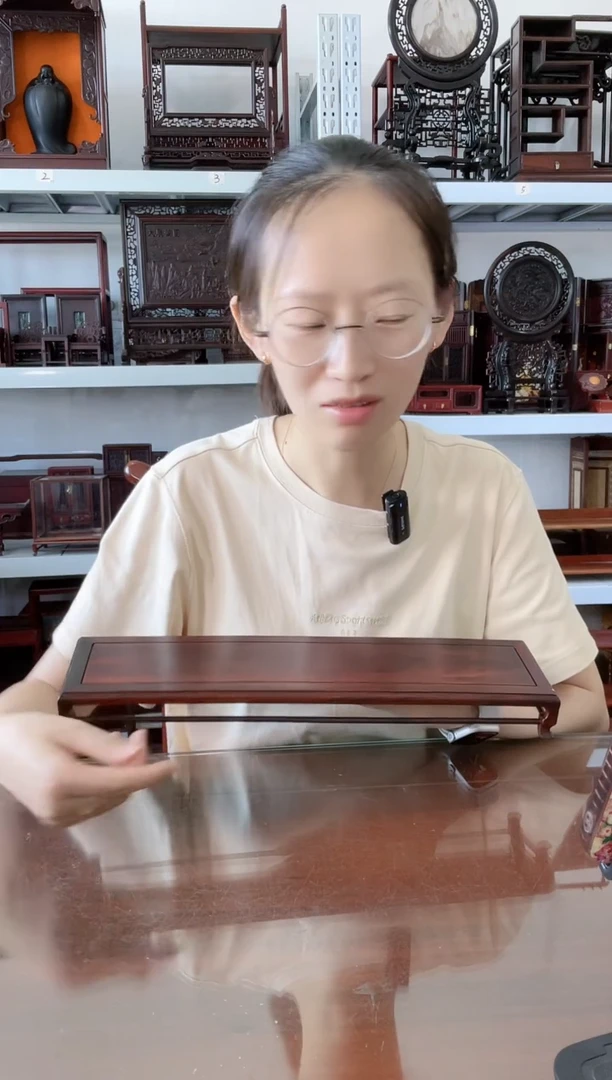 微凹黄檀（南美大红酸枝）长方底座37.5*9.5*4   90