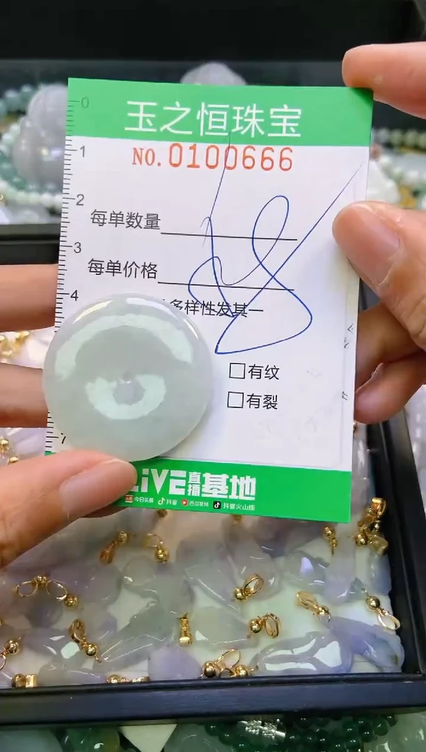 翡翠未镶嵌颈饰闪购0100666