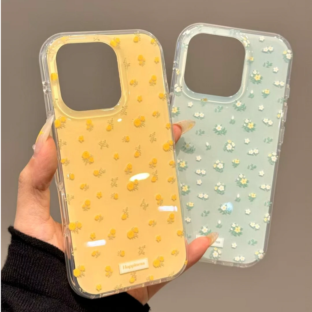 满屏碎花适用苹果手机壳华为vivo小米荣耀oppo红米一加软女防摔