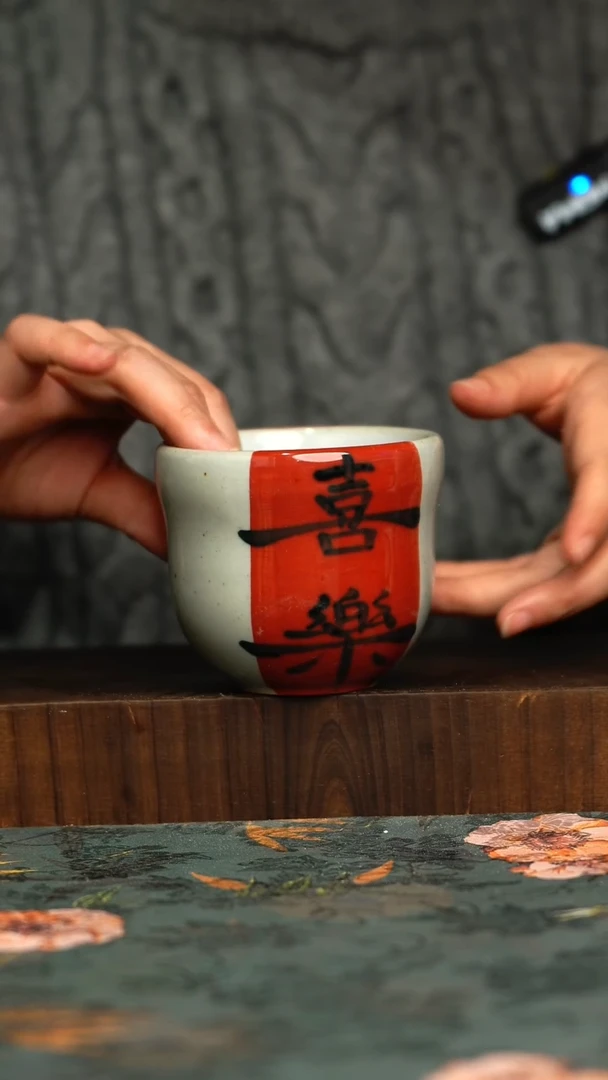 杯釉下彩手工手绘同款陶器