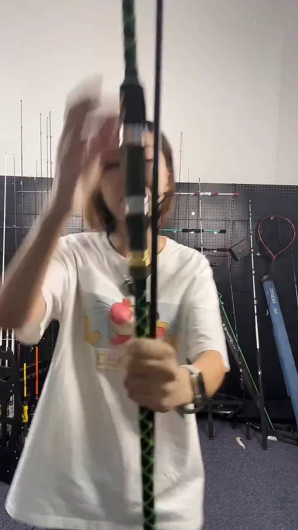 碳素（瑕疵杆没有售后 介意勿拍）SURF绿3米直柄