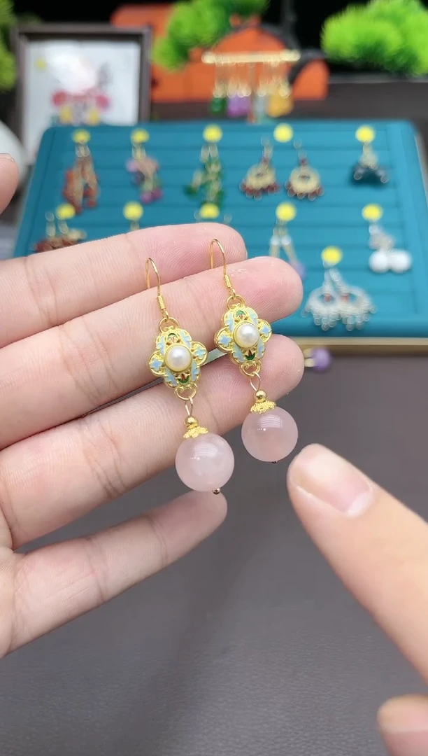 【闪购商品】水晶耳饰银S925镶嵌214000