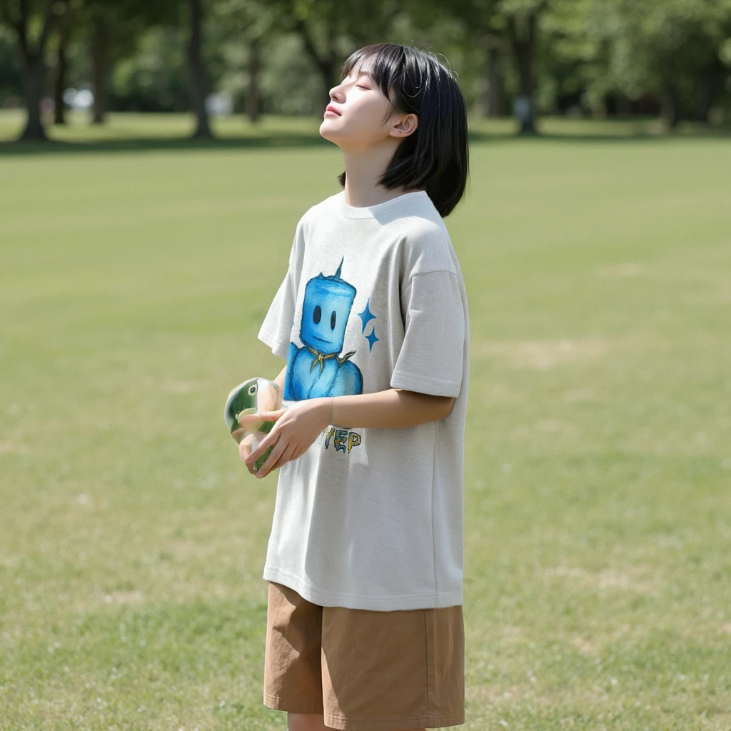 YEP复古卡通印花正肩短袖t恤男女夏季新款美式半袖宽松情侣装上衣