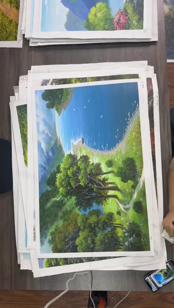 油画【138号】约50*70cm丨朝鲜原创纯手绘孤品油画丨顺丰包邮