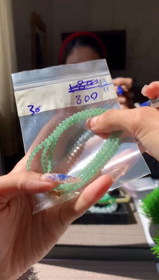 未镶嵌珠串定制翡翠天然缅甸翡翠