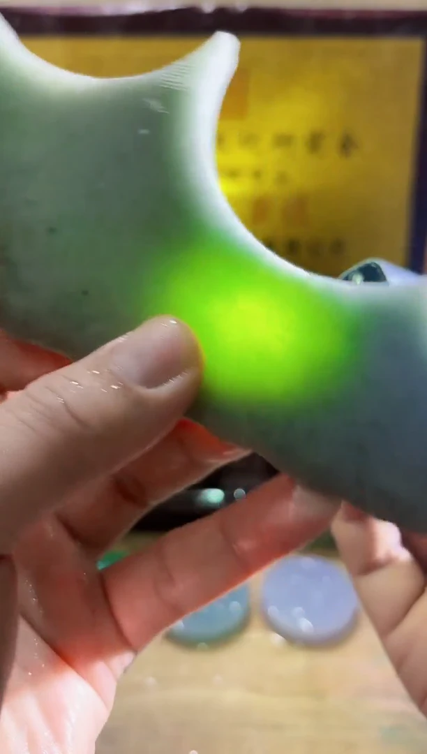 未镶嵌挂件翡翠A货常星7334