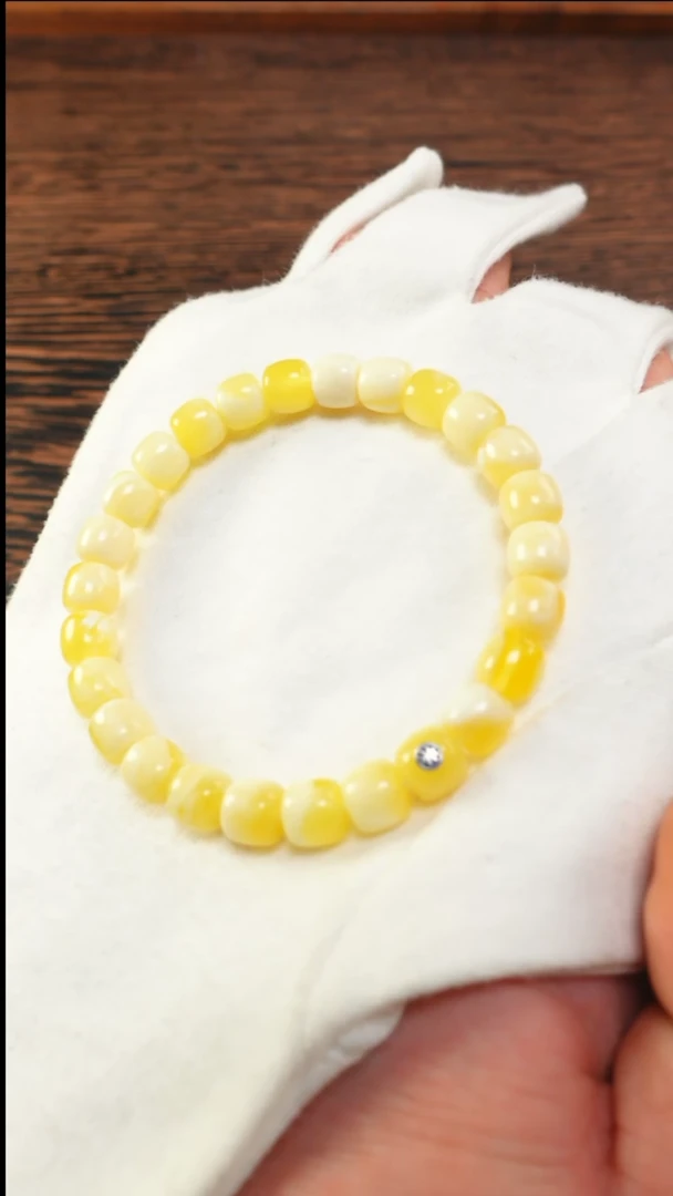 【闪购商品】蜜蜡手链未镶嵌2383/8mm蓝标手串