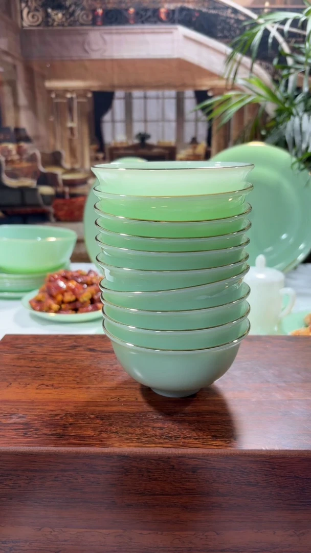 【闪购商品】...4.5英寸玉瓷碗10个口径11.5厘米