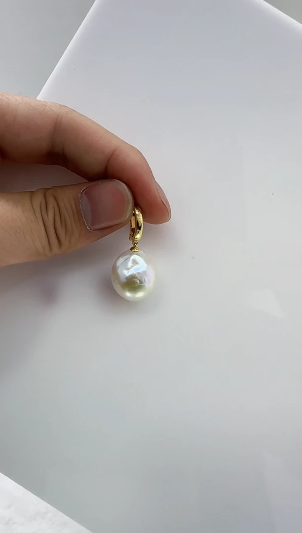 【闪购商品】淡水珍珠DA银S925镶嵌b679 珍珠吊坠16