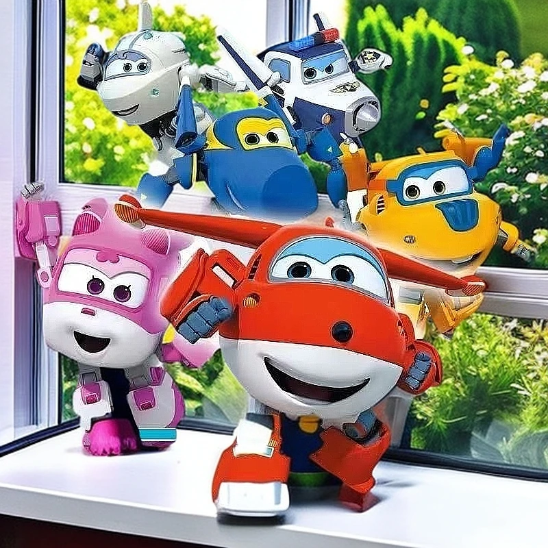 正品超级飞侠玩具积木人偶变形黄j金米粒小爱乐迪多多包警长玩具