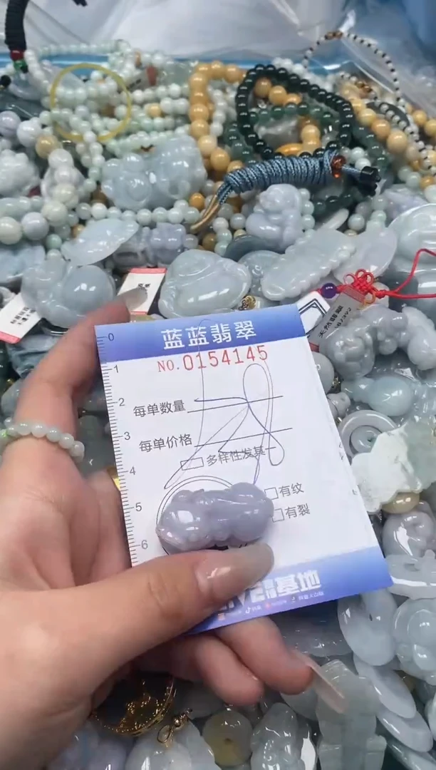 【闪购商品】翡翠颈饰未镶嵌闪购0154145多样性发其一