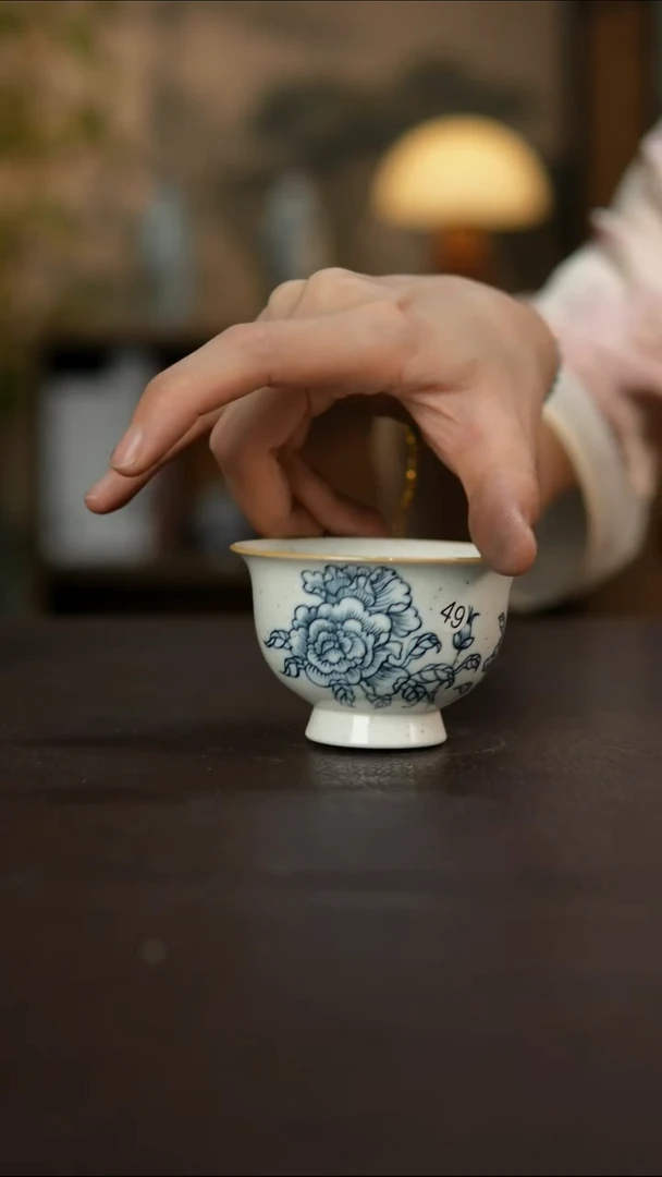 杯景德镇陶瓷杯碗柴烧多人