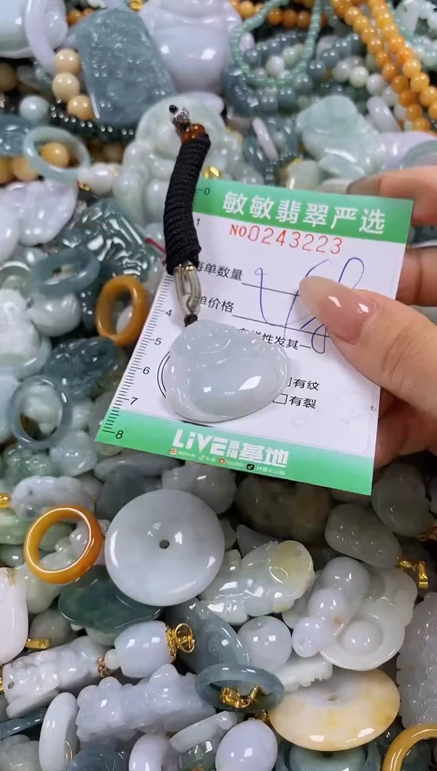 翡翠未镶嵌颈饰闪购0243223