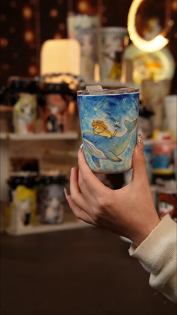 (玉泥）景德镇手工手绘文创陶瓷杯