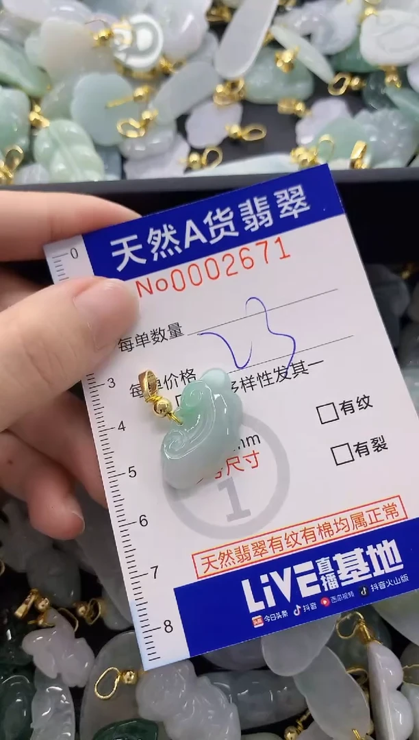 颈饰未镶嵌翡翠天然A货翡翠